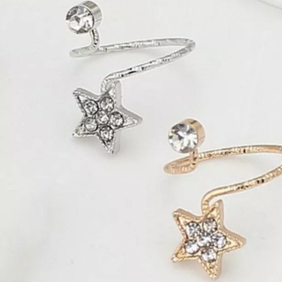 Silver Star Rhinestone Crystal Adjustable - Picture 4 of 5